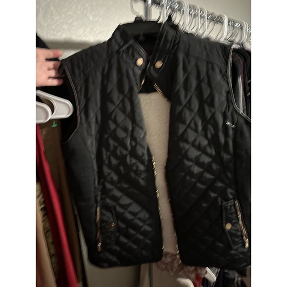 Cavalini Black Quilted Vest  XL - Picture 1 of 5